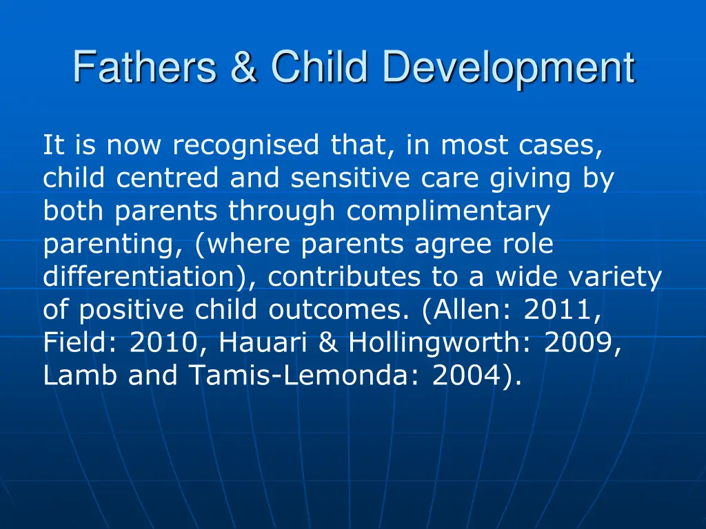 fathers child development