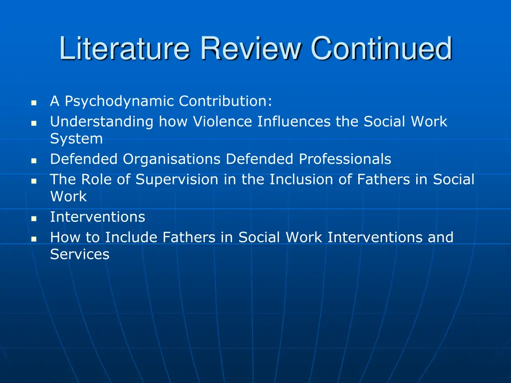 literature review continued 1