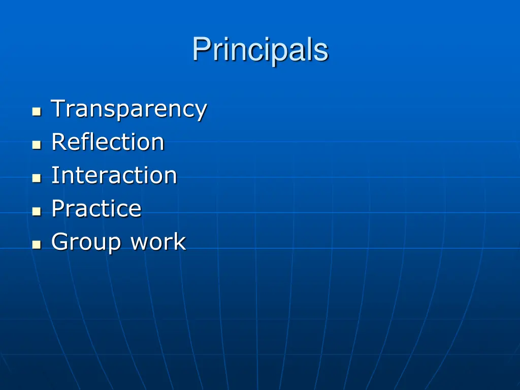 principals