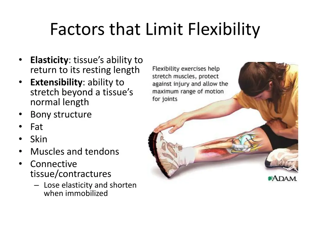 factors that limit flexibility