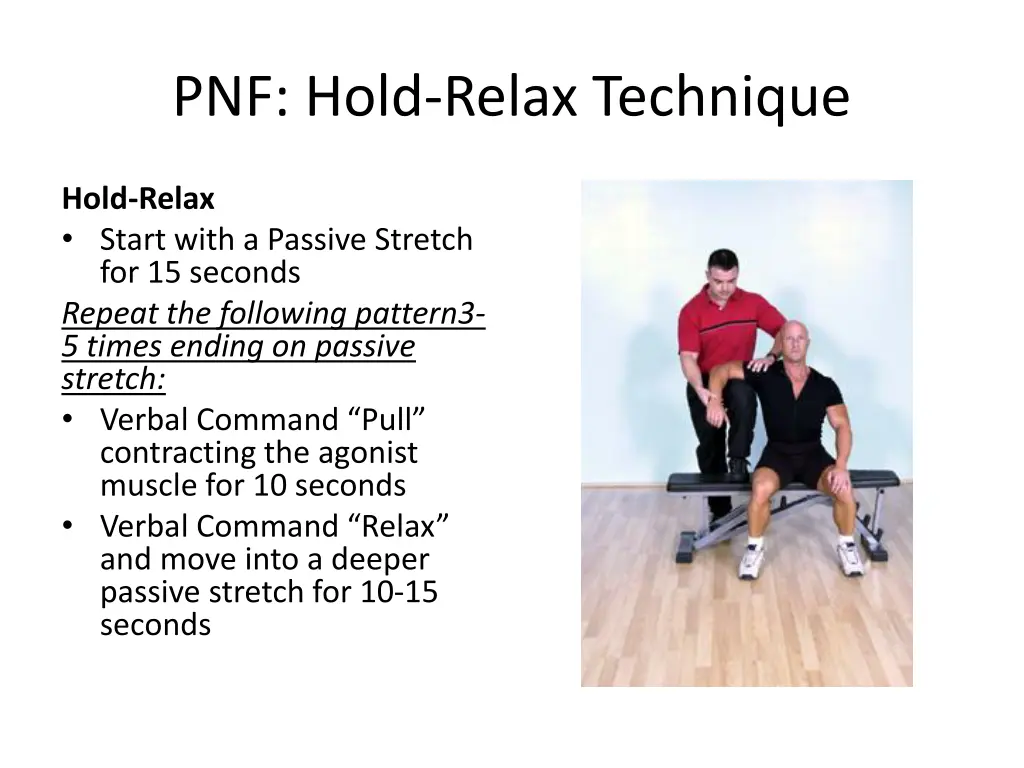 pnf hold relax technique