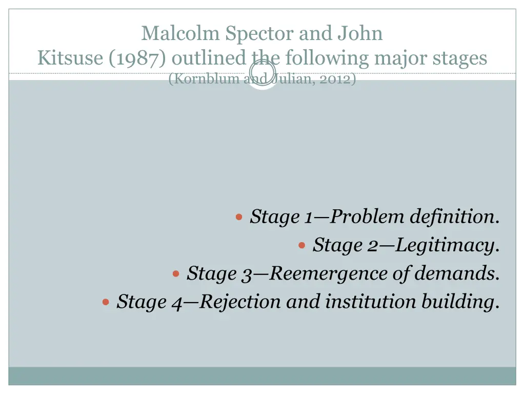 malcolm spector and john kitsuse 1987 outlined