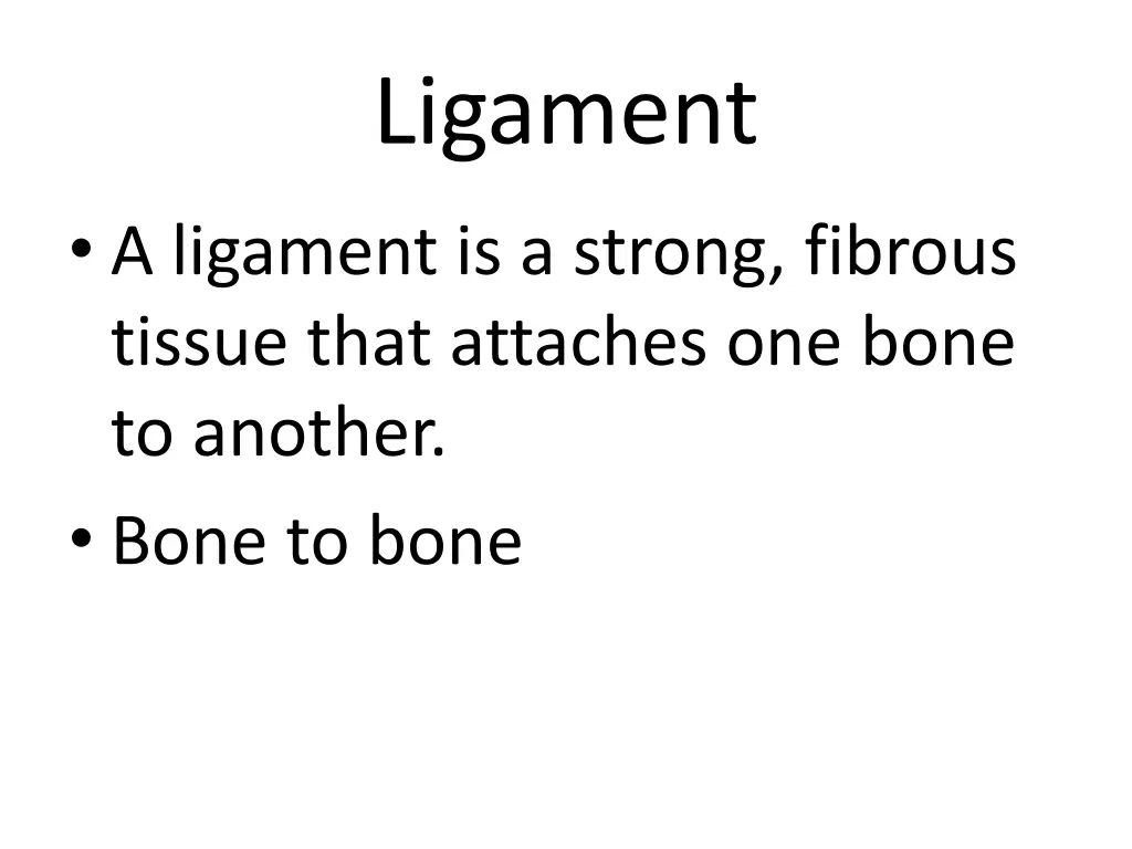 ligament