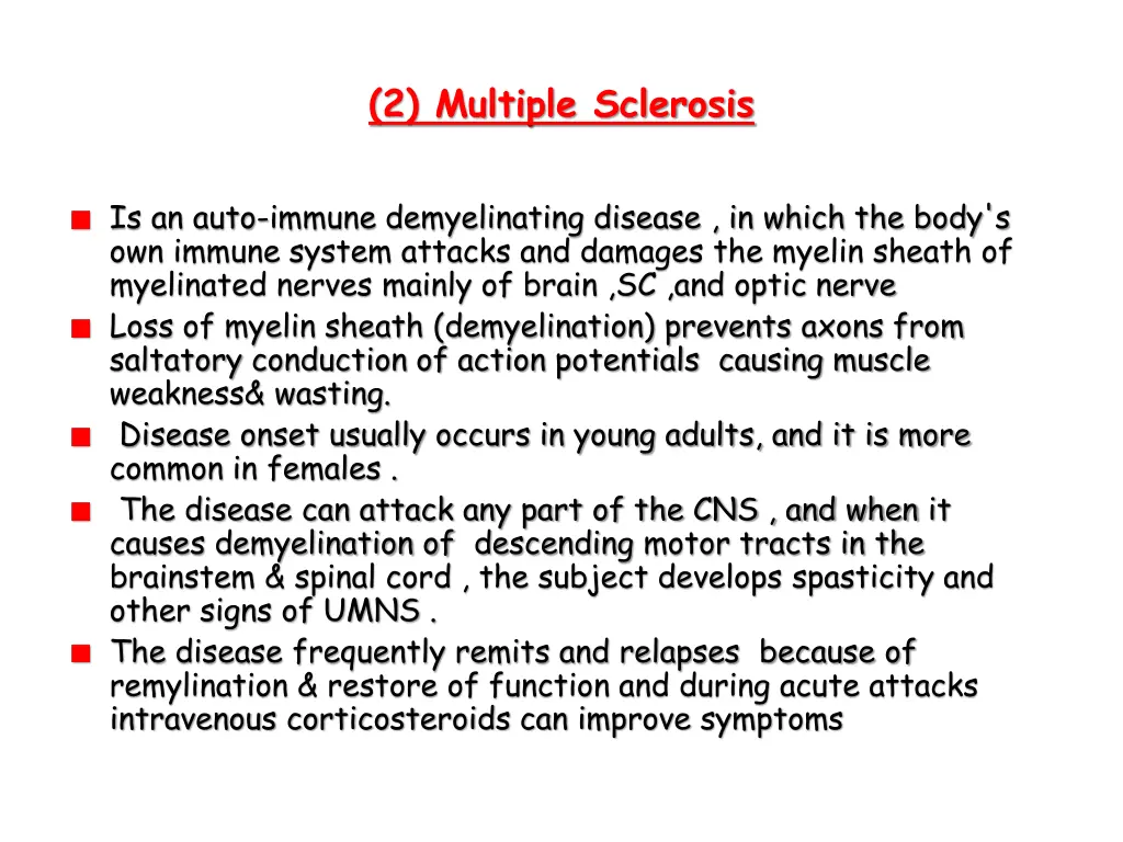 2 multiple sclerosis