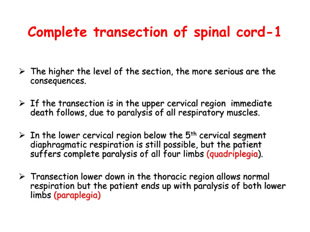 complete transection of spinal cord 1