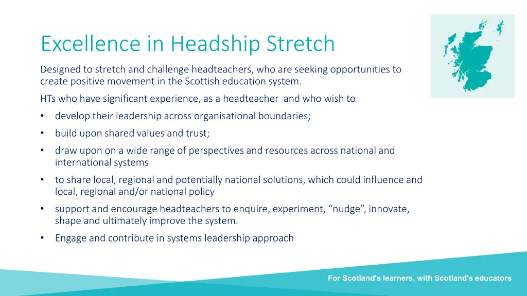 excellence in headship stretch