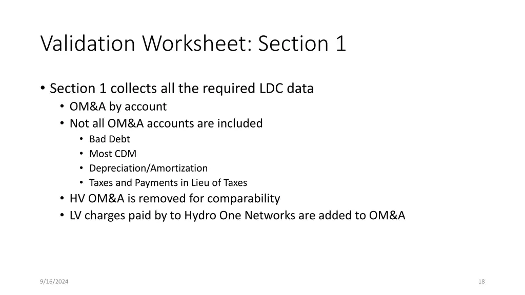 validation worksheet section 1