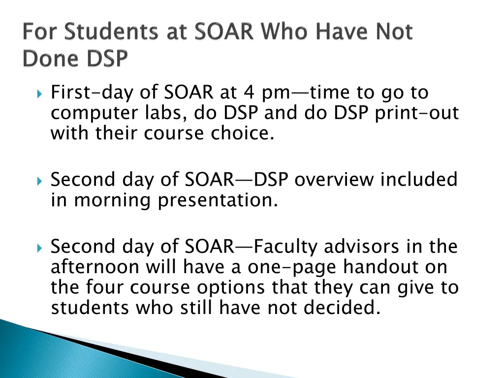 first day of soar at 4 pm time to go to computer