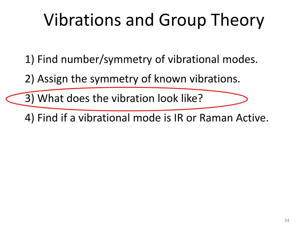 vibrations and group theory 2