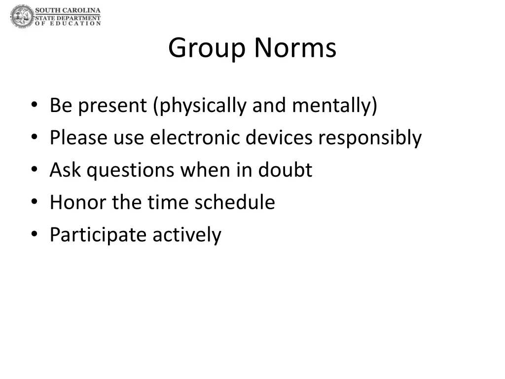 group norms