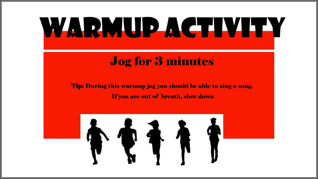 warmup activity