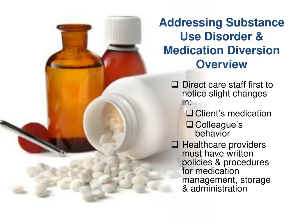 addressing substance use disorder medication