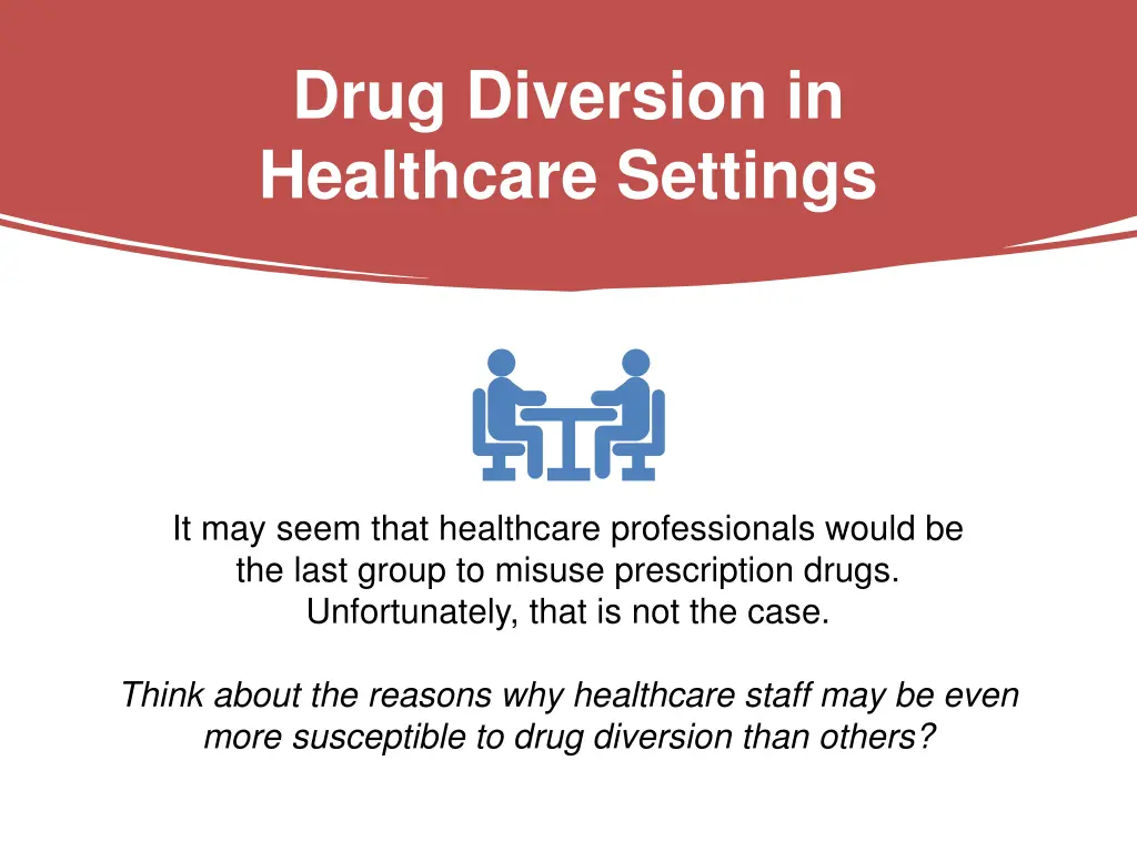 drug diversion in healthcare settings