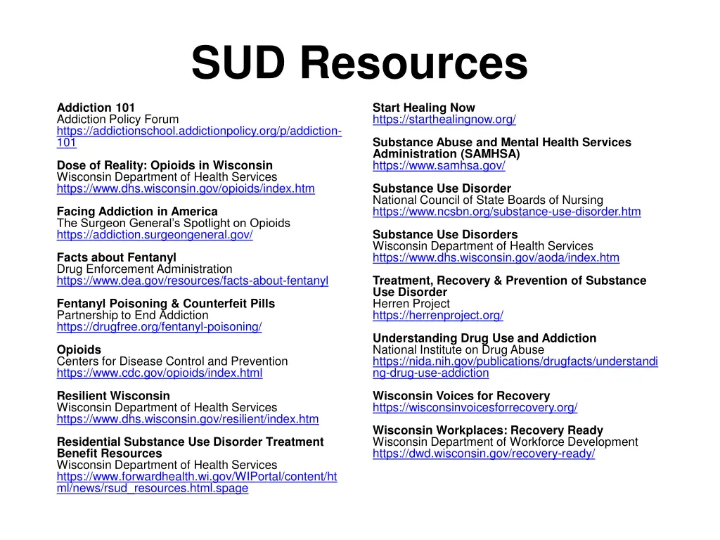 sud resources