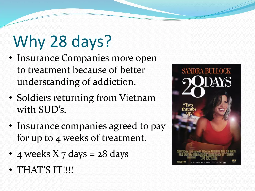 why 28 days insurance companies more open