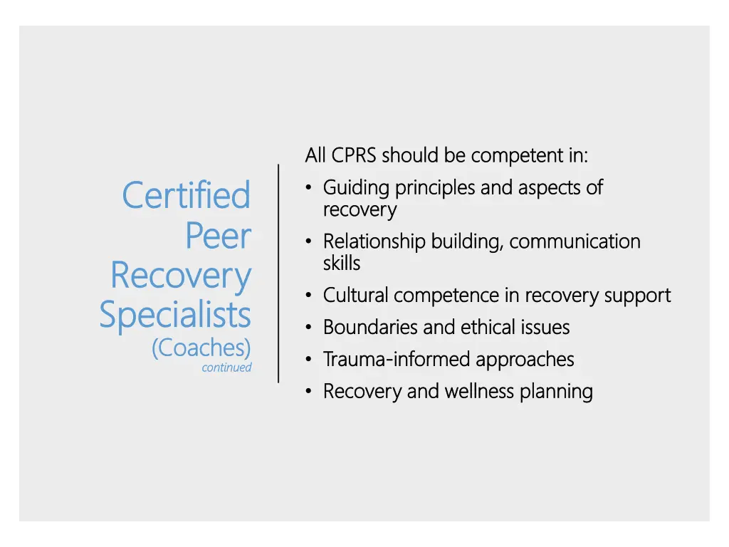 all cprs should be competent in all cprs should