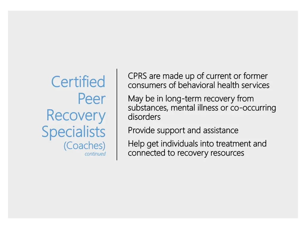 cprs are made up of current or former cprs