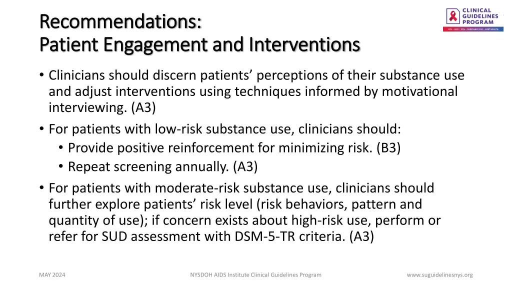 recommendations recommendations patient