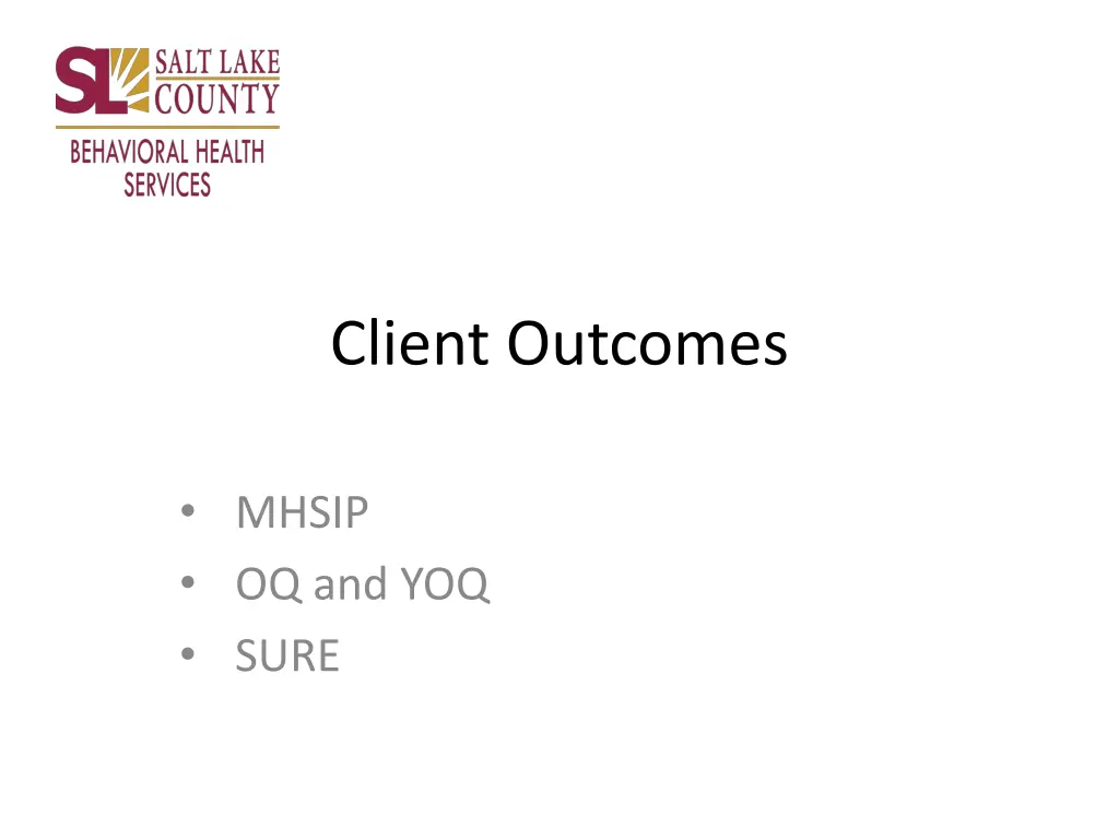 client outcomes