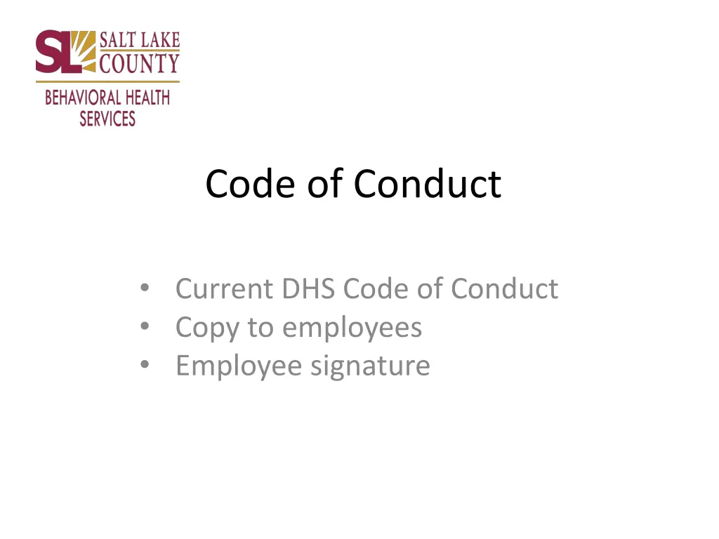 code of conduct