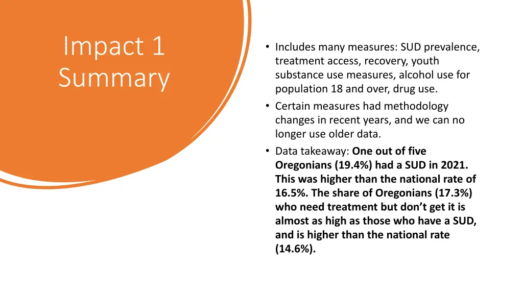 impact 1 summary