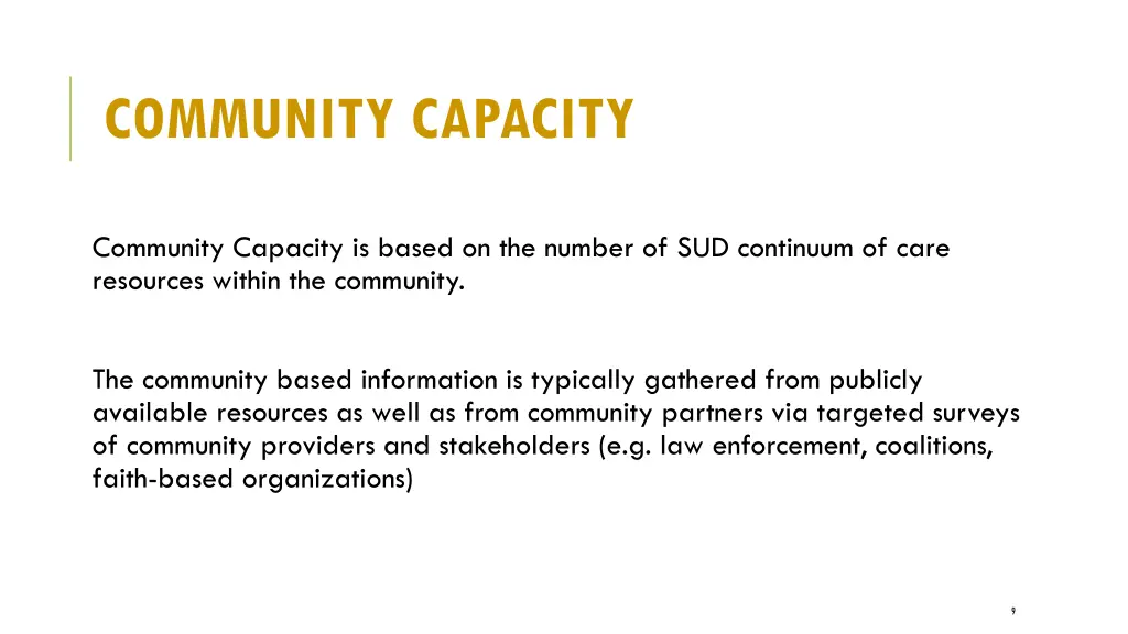 community capacity