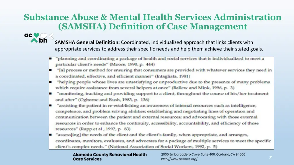 substance abuse mental health services