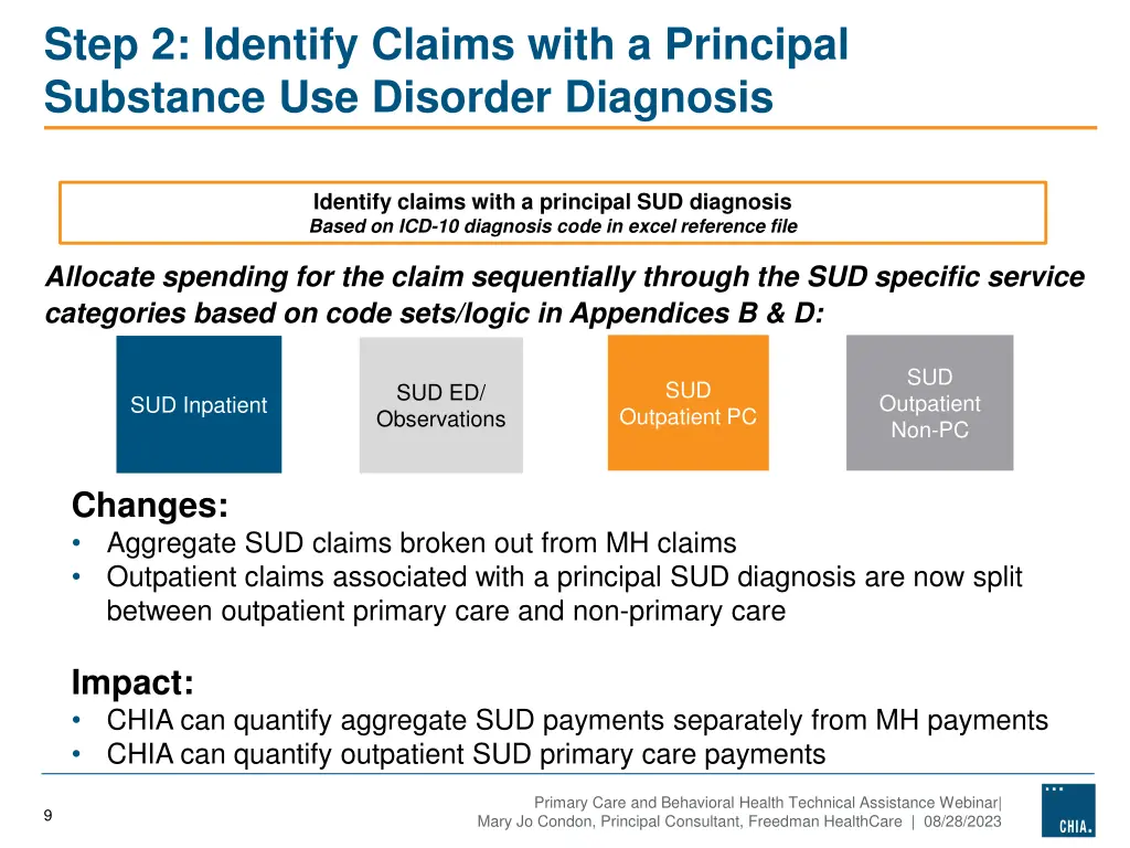 step 2 identify claims with a principal substance