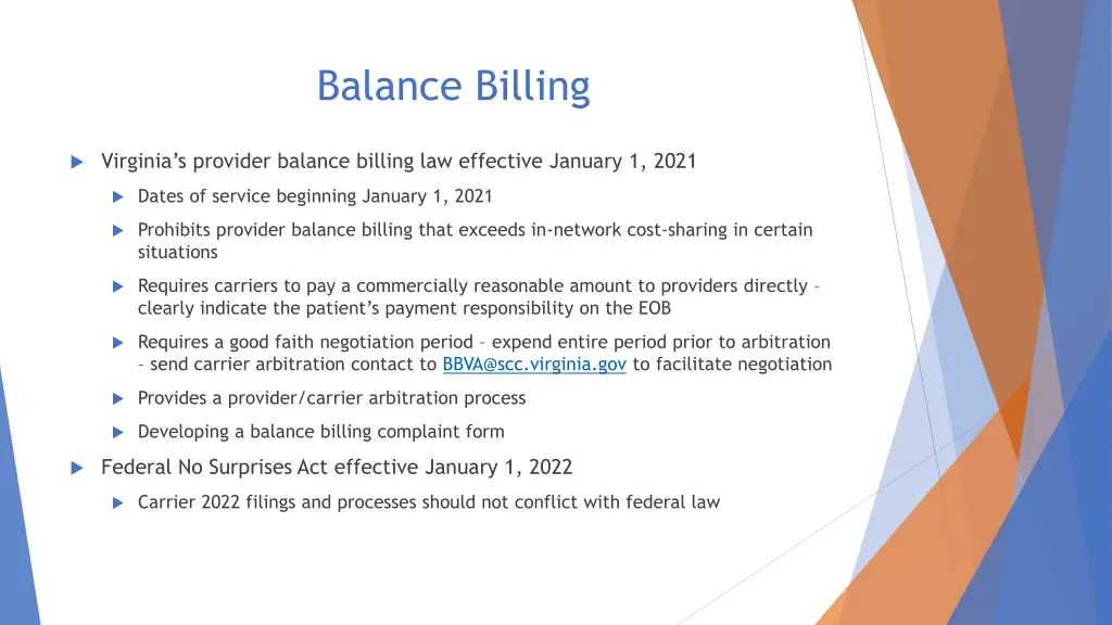 balance billing