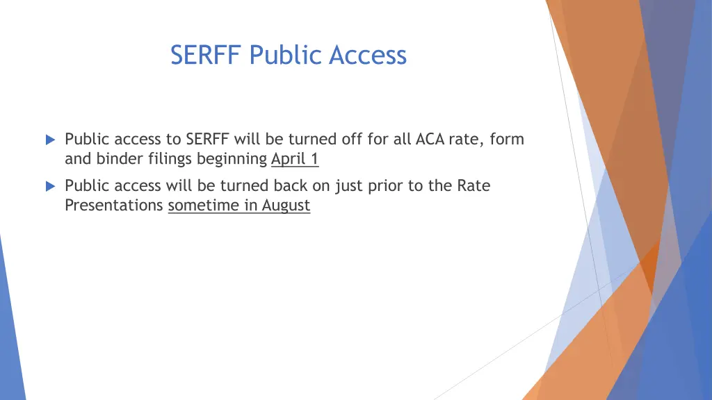 serff public access