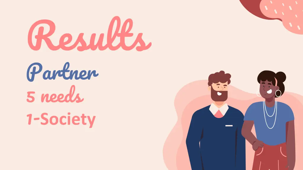 results partner 5 needs 1 society