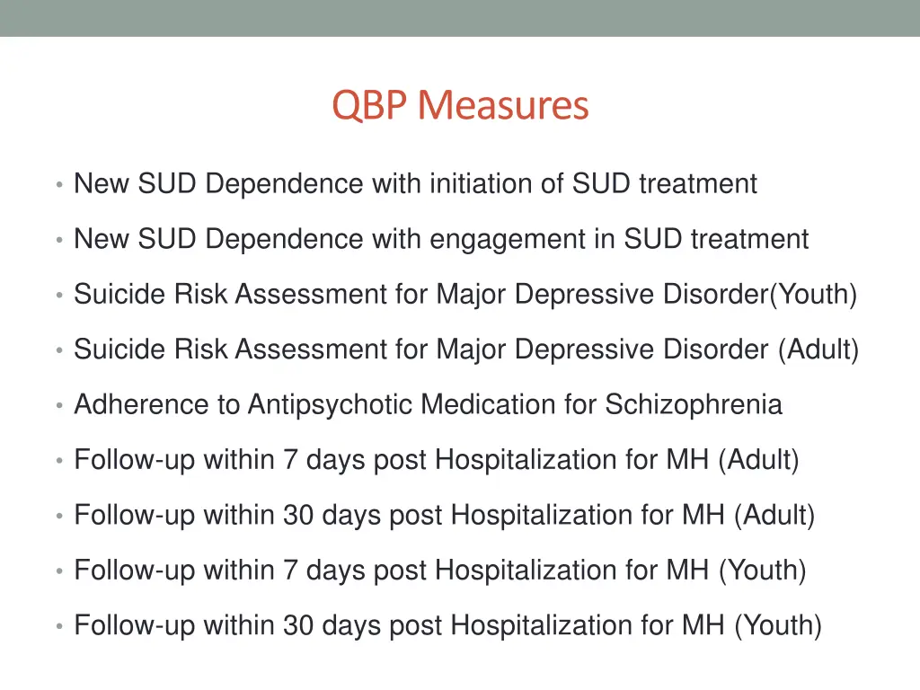 qbp measures