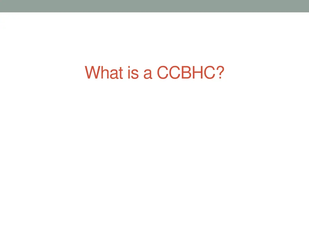 what is a ccbhc