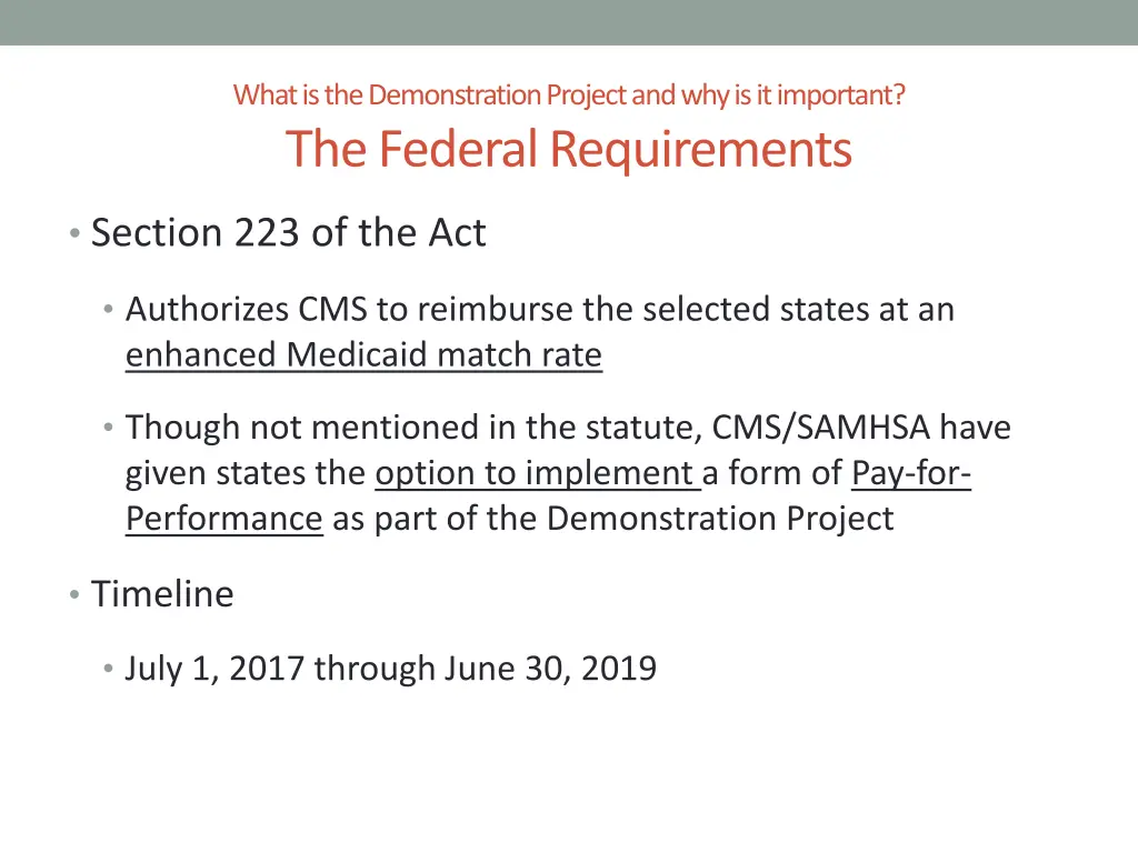 what is the demonstration project 2