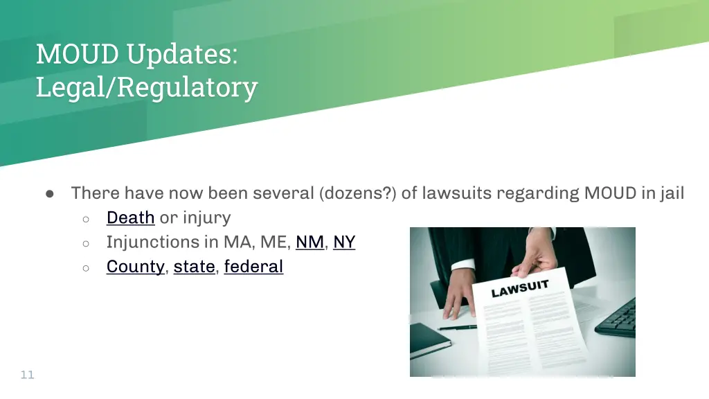 moud updates legal regulatory 2