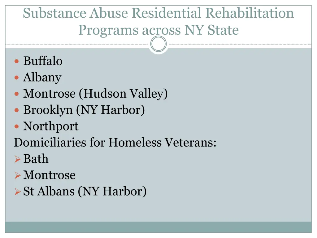 substance abuse residential rehabilitation