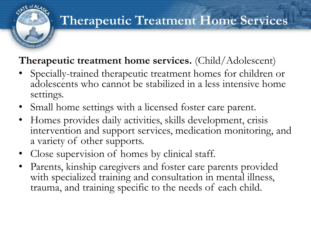 therapeutic treatment home services