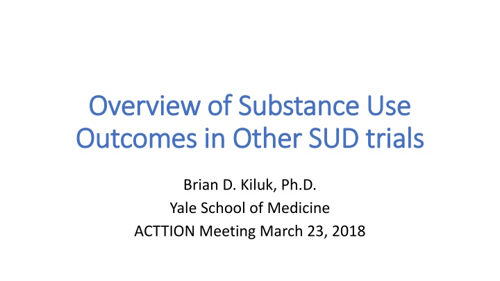 overview of substance use overview of substance