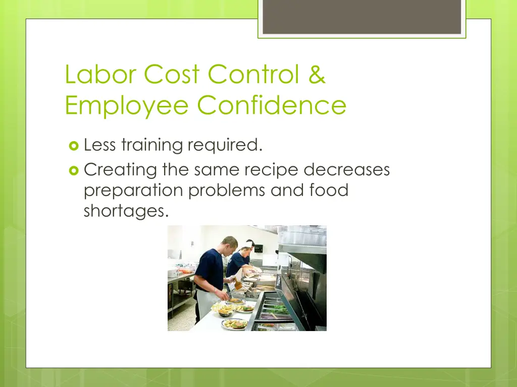 labor cost control employee confidence