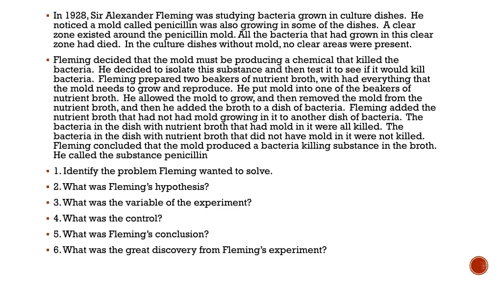 in 1928 sir alexander fleming was studying