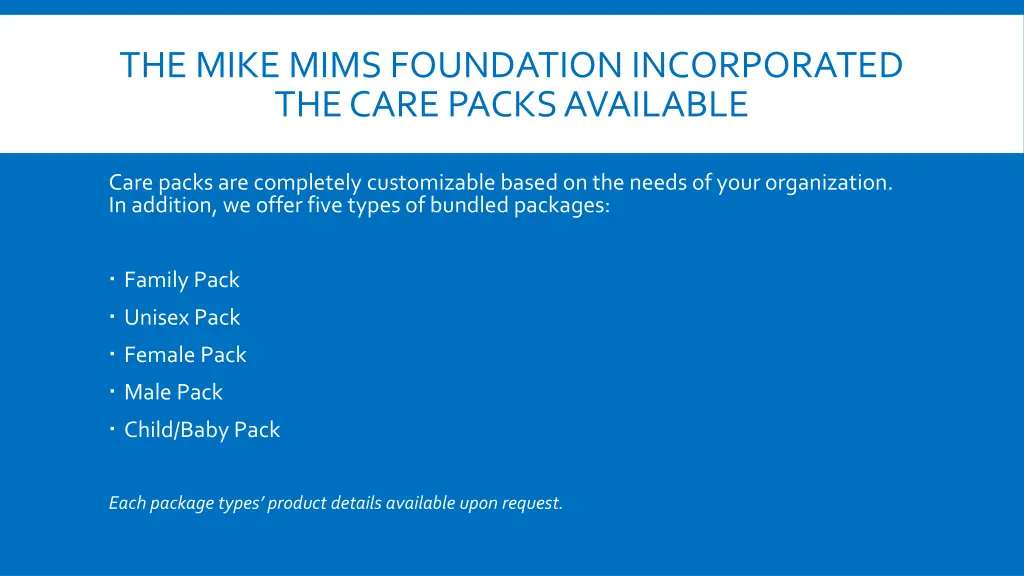 the mike mims foundation incorporated the care