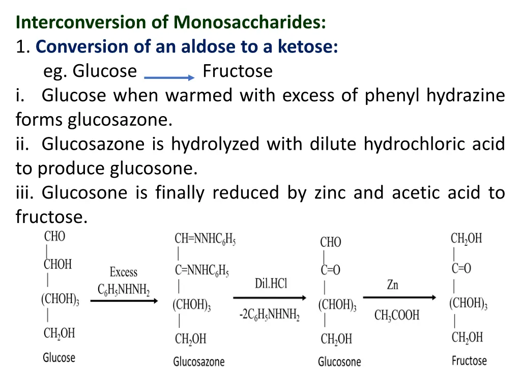 interconversion of monosaccharides 1 conversion