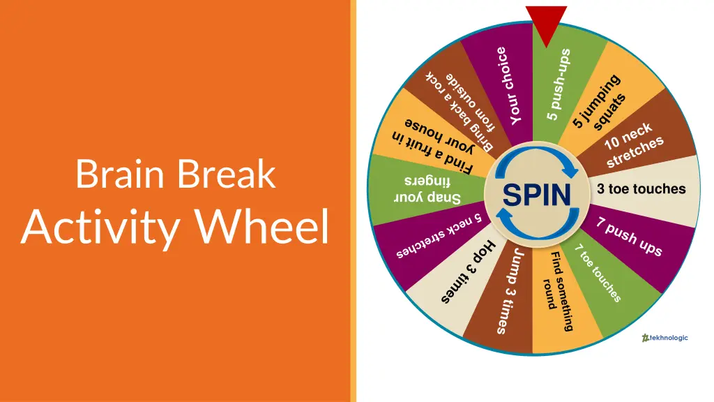 brain break activity wheel