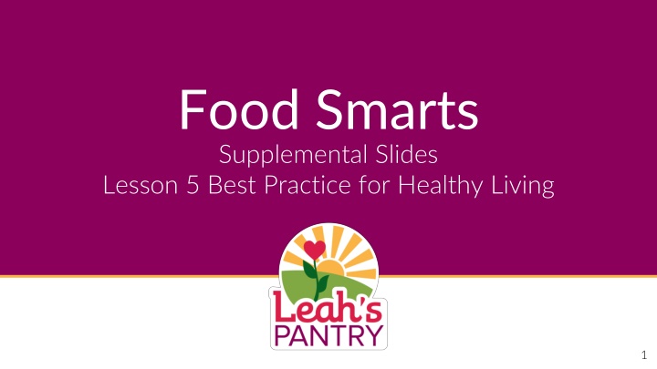 food smarts supplemental slides lesson 5 best