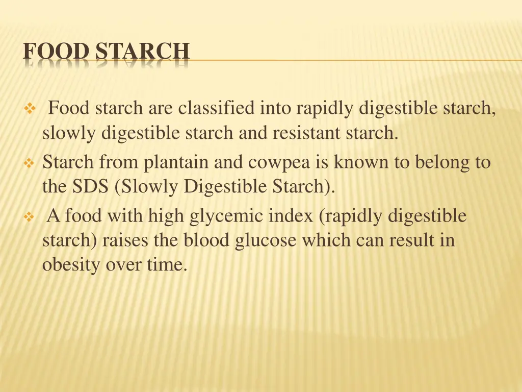 food starch