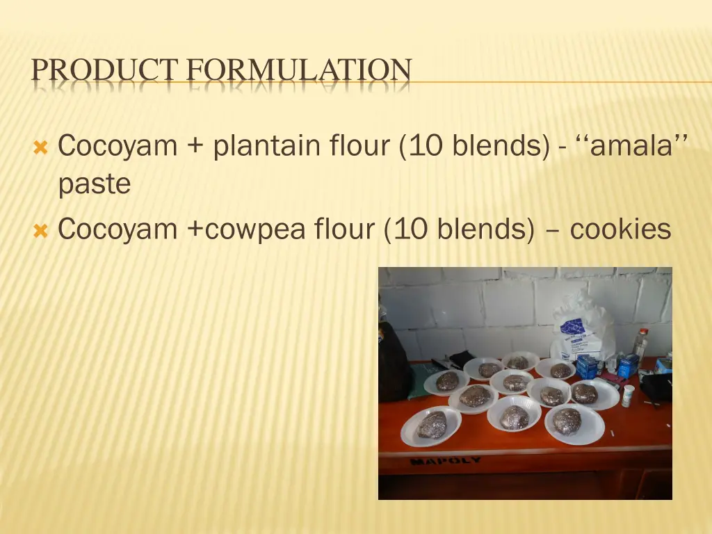 product formulation