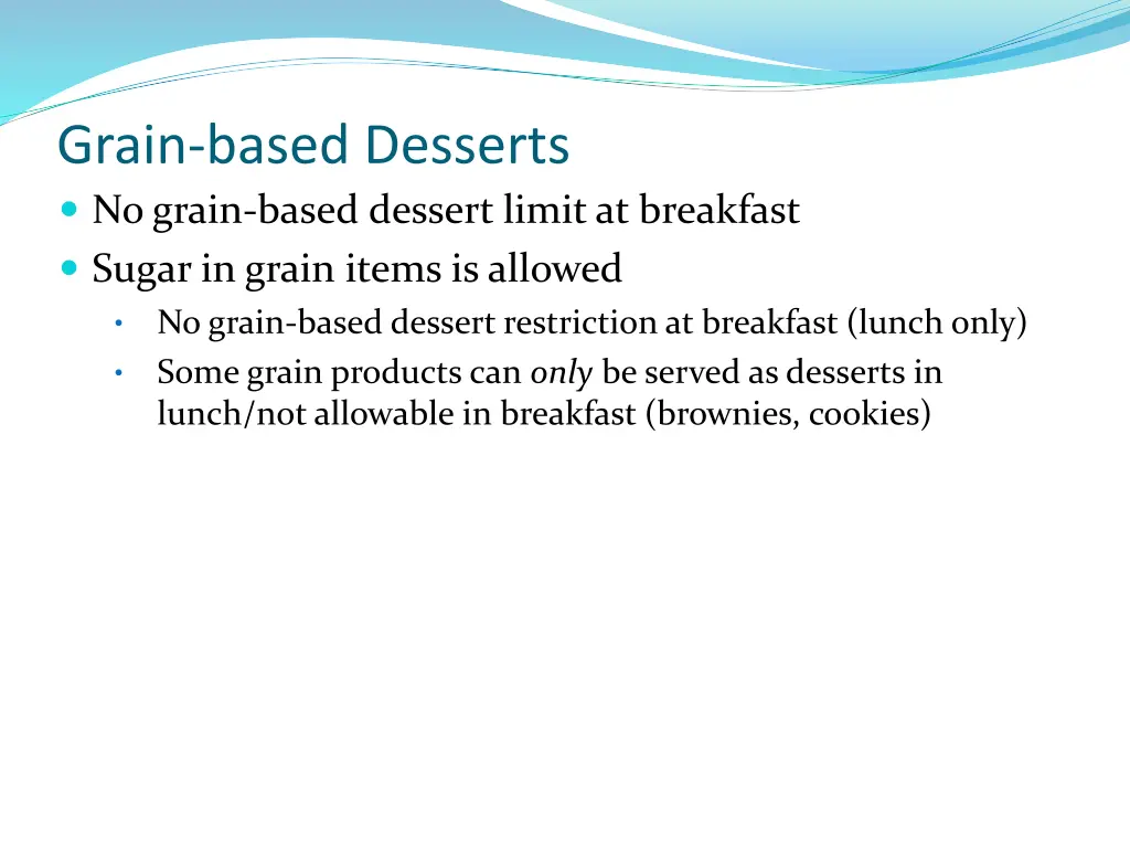 grain based desserts no grain based dessert limit