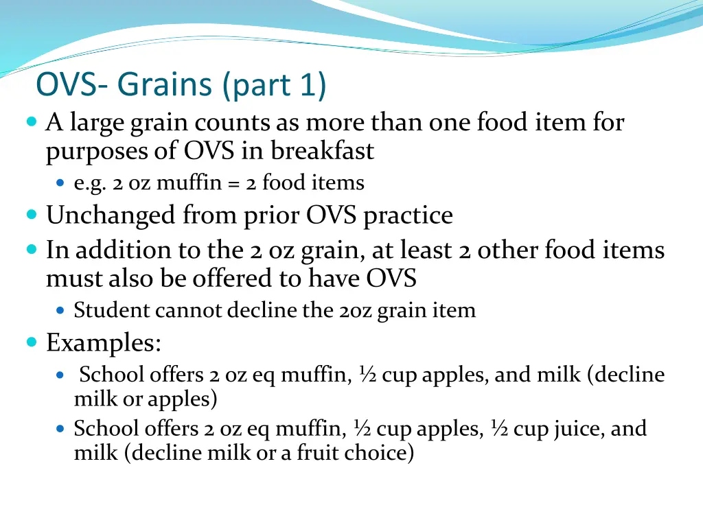 ovs grains part 1 a large grain counts as more