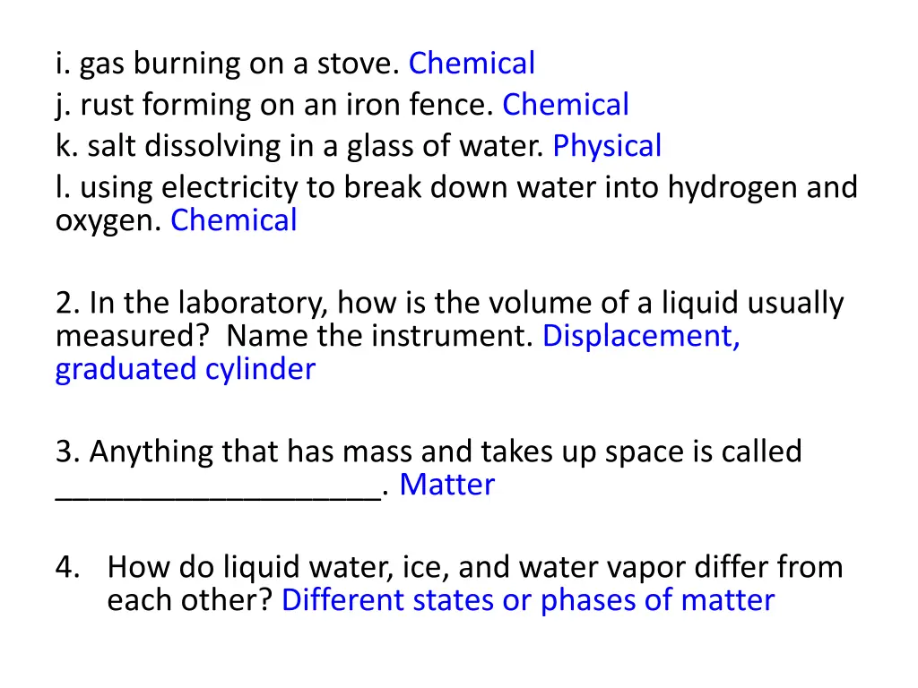 i gas burning on a stove chemical j rust forming