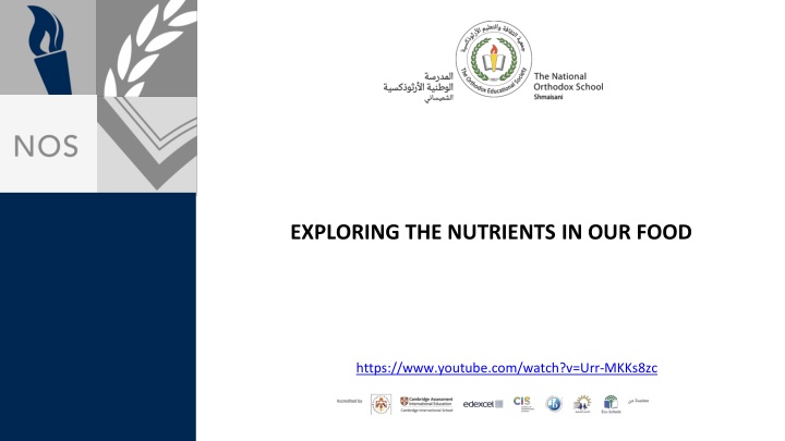 exploring the nutrients in our food